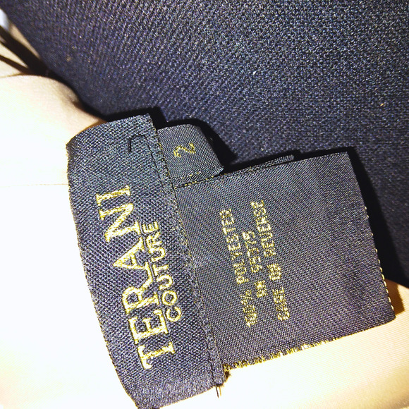 WOMEN'S BEADED & CRYSTAL BEIGE STRAPLESS EVENING PARTY GOWN DRESS - Picture 6 of 7